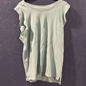 Mint green sweatshirt material shirt